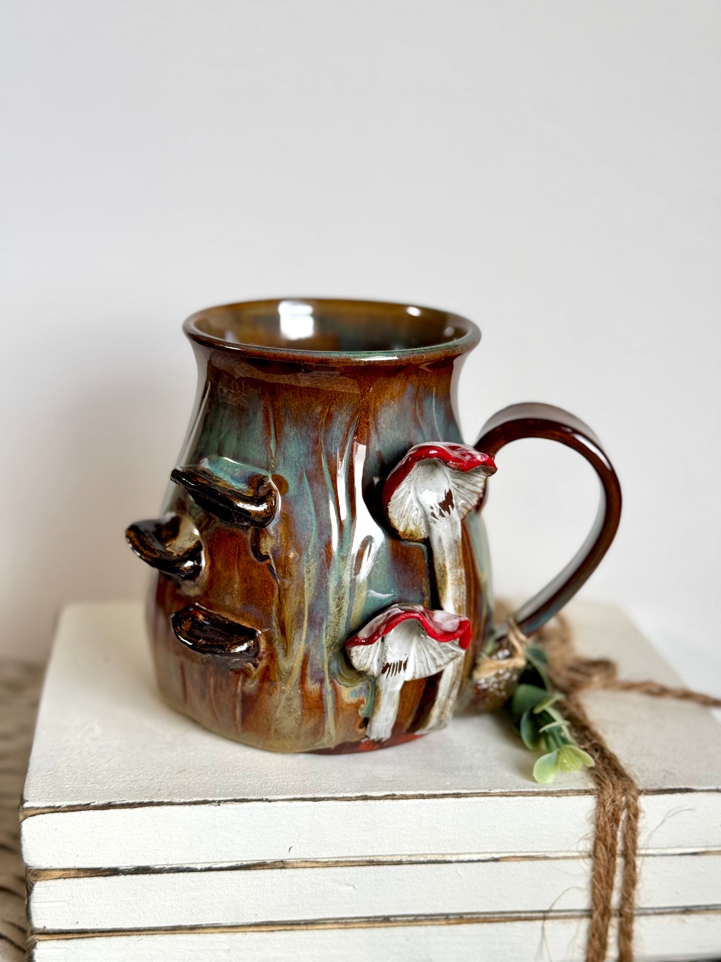 Mossy mushroom mug 2