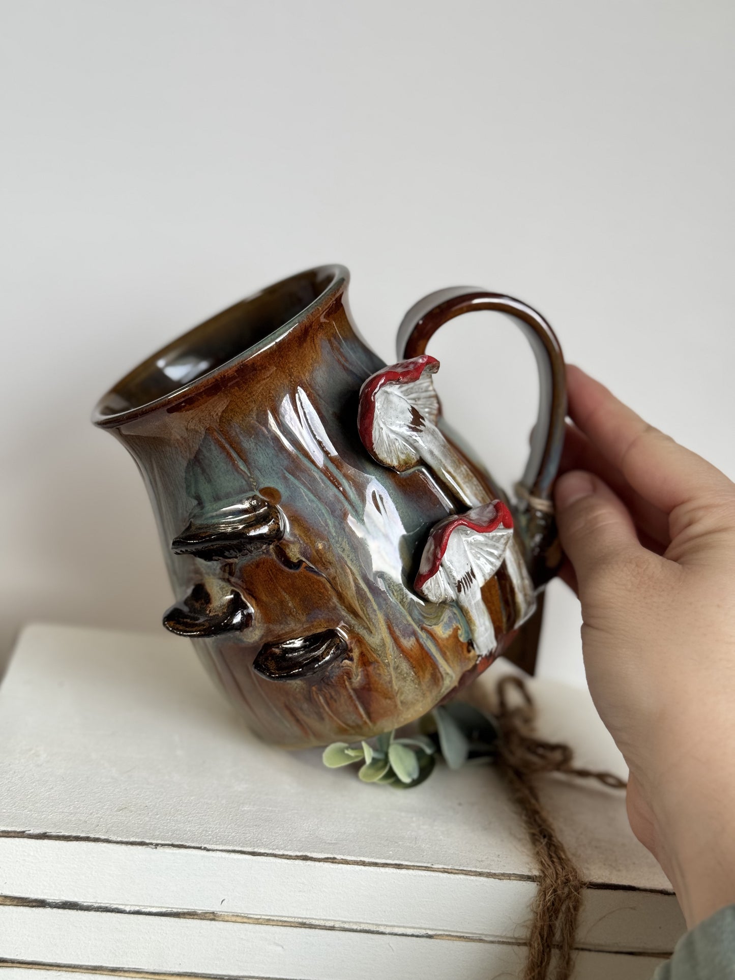 Mossy mushroom mug 2