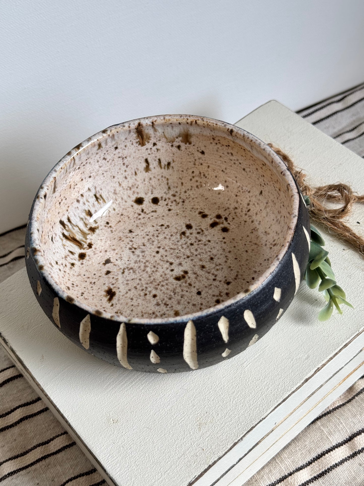 Small speckled bowl